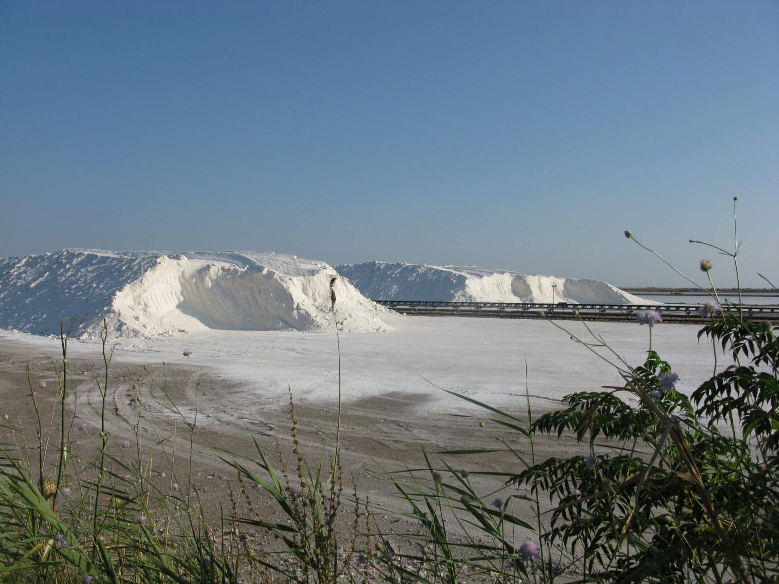 Salzgewinnung in der Lagune von Messolonghi